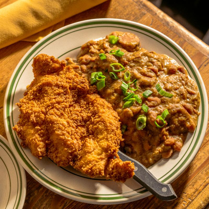 Red Beans & Rice with Fried Chicken