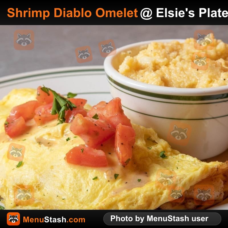 Shrimp Diablo Omelet