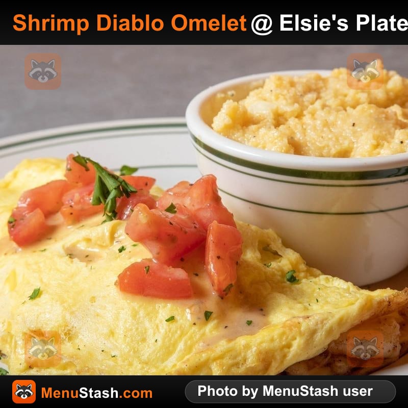 Shrimp Diablo Omelet