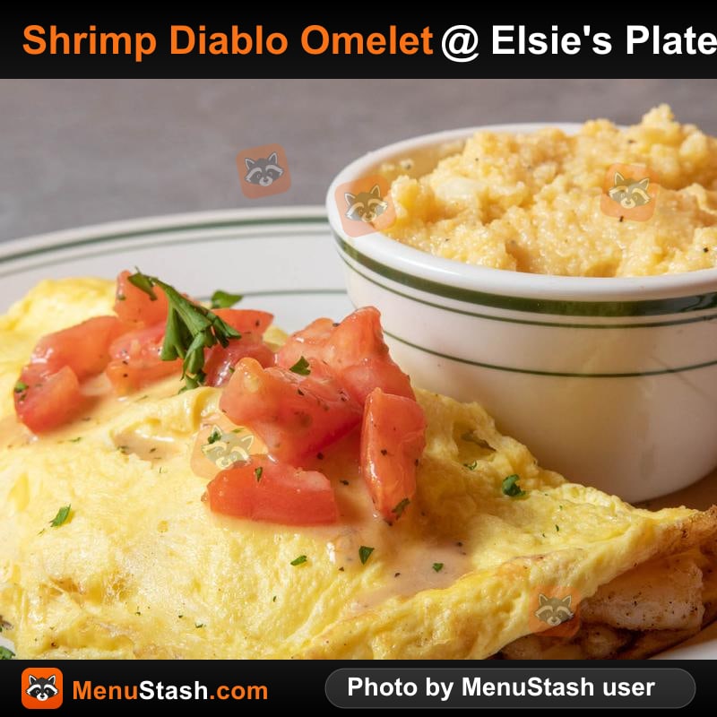 Shrimp Diablo Omelet