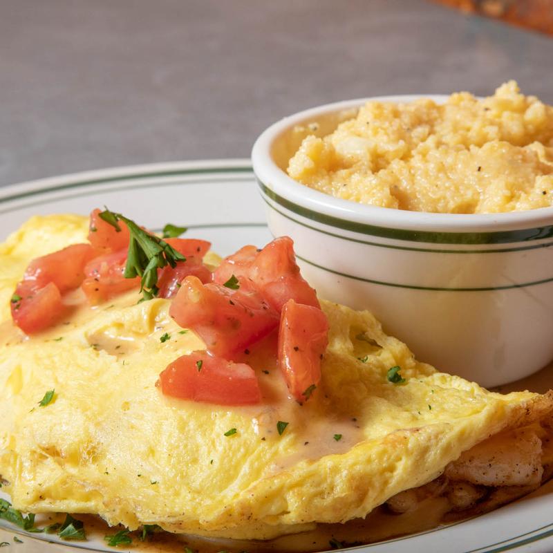 Shrimp Diablo Omelet